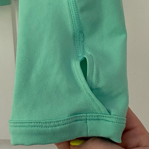 Nike Dry Fit Green Element Running 1/2 Zip Running Jacket Shirt Green Medium - Picture 9 of 11